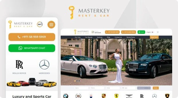Web Development for MK Rent a Car